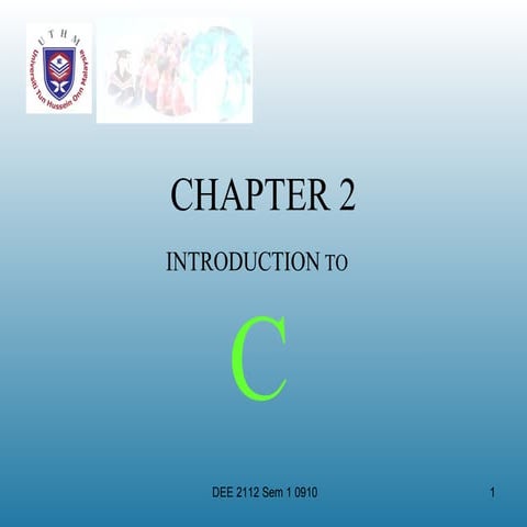 Ch2 introduction to c | PPT