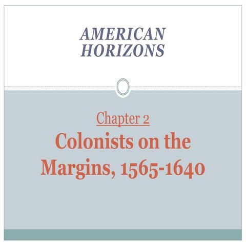 Ch2 American Horizons | PPTX