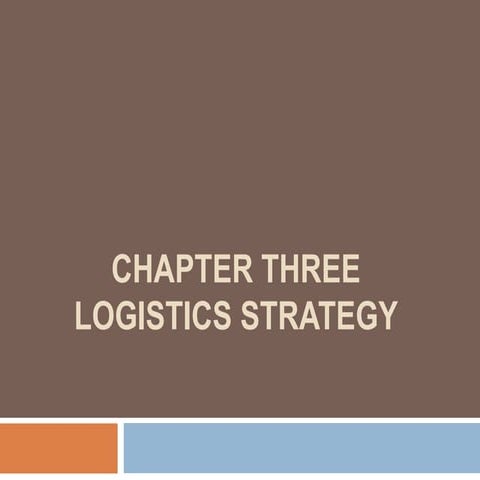 CH 3.pptx CHAPTER THREE MARKETING CHANNEL AND LOGISTICS