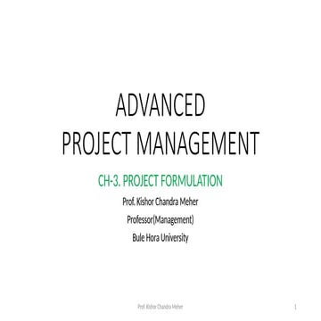Project Formulation | PPTX