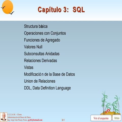 Inicio Base de Datos( Lenguajes) | PPT
