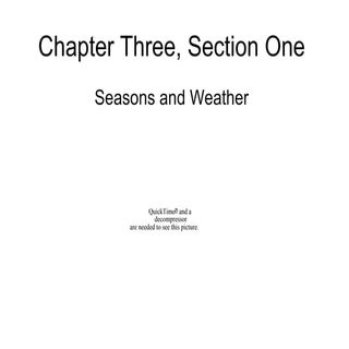 Geo: Chapter Three, Section One