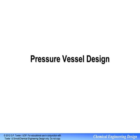 pressure vessel details for design and it components