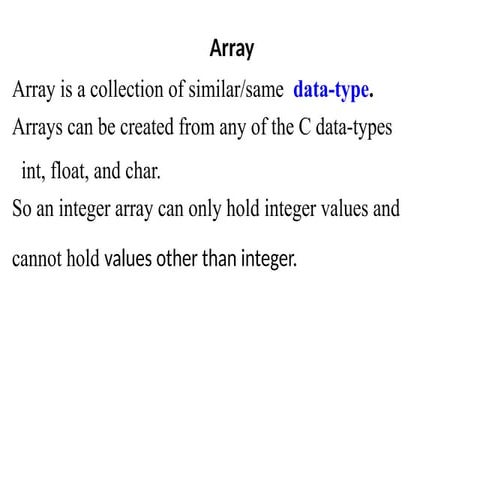 ch3_arrayand structure.pptx3uiiiiiieedgjsjjdjdj | PPTX