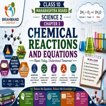 Ch 3. Chemical Reactions and Equations | Science 1 | Class 10 ...