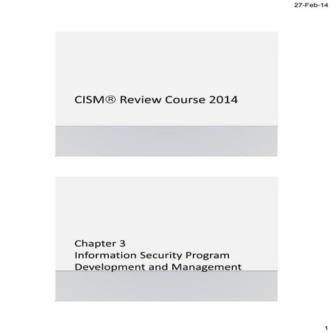 Ch3 cism 2014