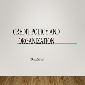 Chapter 3 credit policy.....................