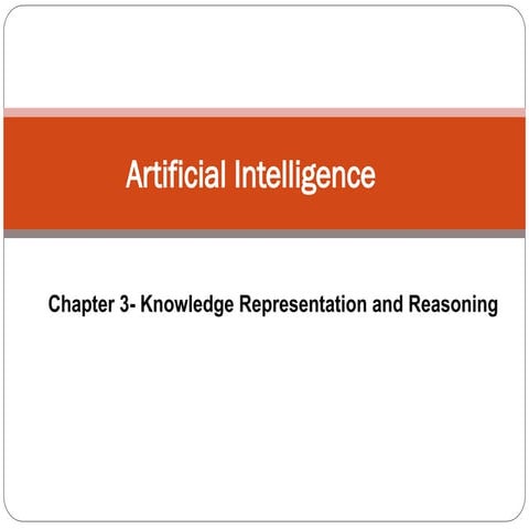 CH3 Knowledge Representation & Reasoningaxsdfbgnhjhkjlfghkjlhtjfykgulihfgkhlj...