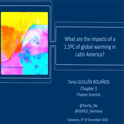What are the impacts of the 1.5ºC global warming in the Latin American region?
