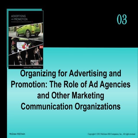 Ch3 Organizing for Advertising and Promotion The Role of Advertising ...