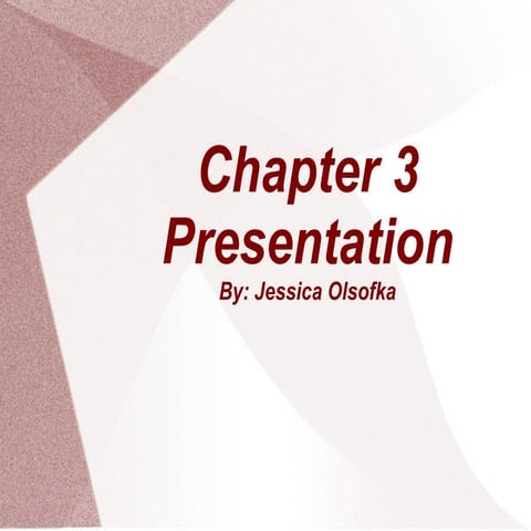 Chapter 3 Presentation | ODP