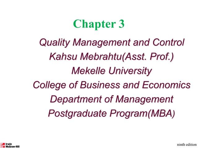 CH 3 Quality management and Control.pptx