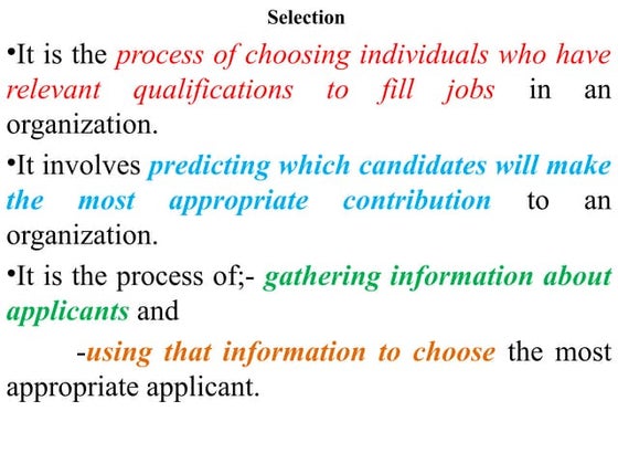 Recruitment Process | PPT