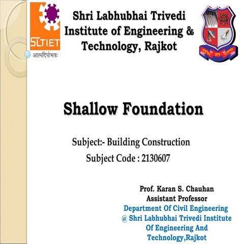 Shallow Foundation 