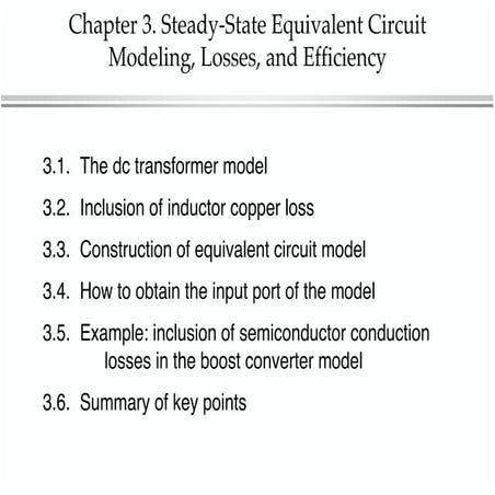 Industrial Electronics - Module 1: Steady State Devices