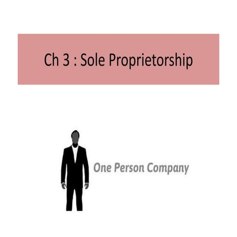 NIOS Business Studies Std X Ch 3 Sole proprietorship