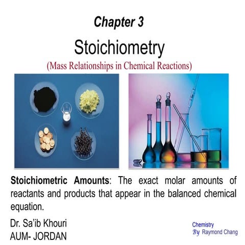 Ch3 stoichiometry