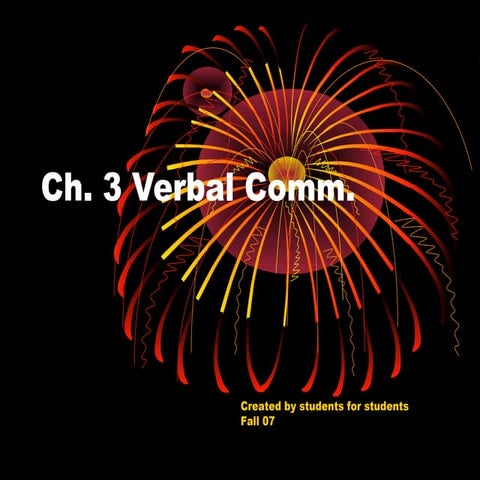 Ch3 verbal