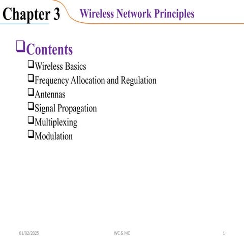 CH3 Wireless Network Principle in wireless Communication.pptx