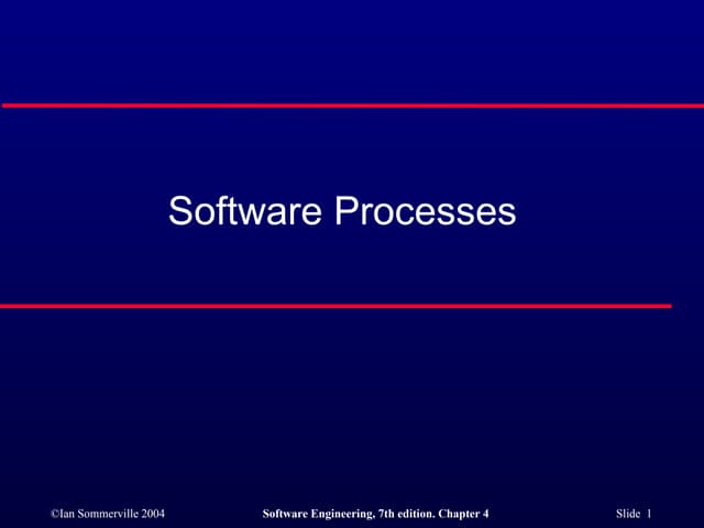 Soft  Eng - Software Process