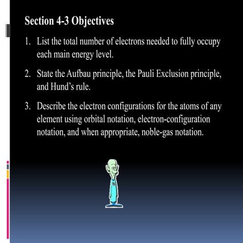 Chapter 4.3 : Electron Configuration | PPTX
