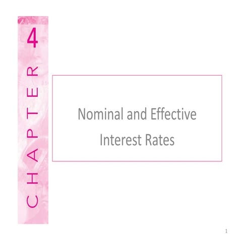 Nominal and Effective interest Rate fore