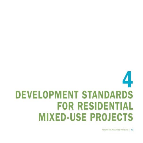 standards of mixed use apartment for residential building