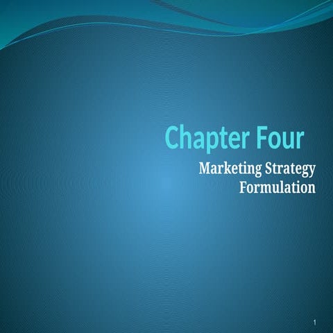 Marketing Strategy Formulation Fundamentals