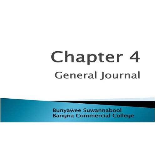 Ch4 General Journal