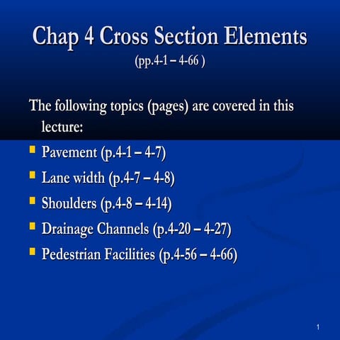 Ch4 cross section elements