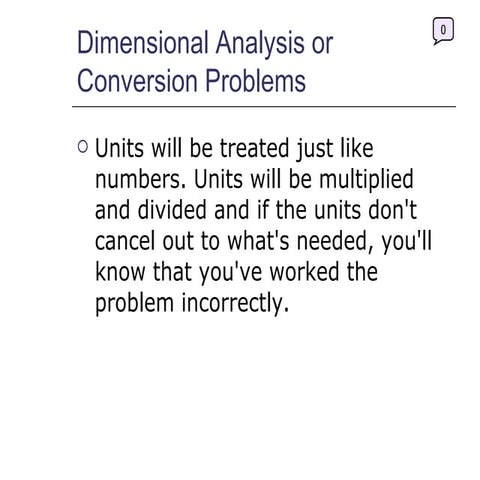 Ch 4 dimensional analysis