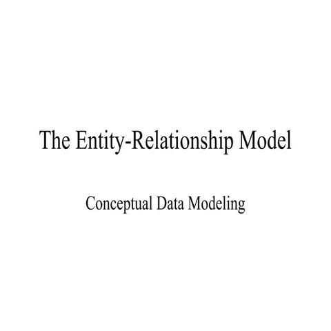 ER Modeling in implementation with conceptual data model