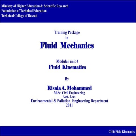 Fluid kinematics