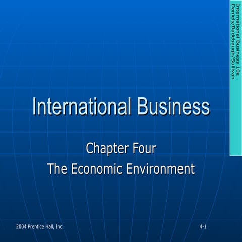 Ch4 IM.ppt Chapter Four The Economic Environment