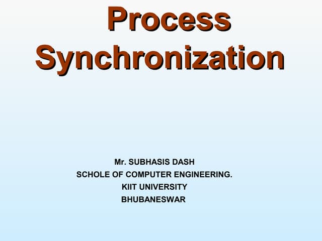 Operating System
