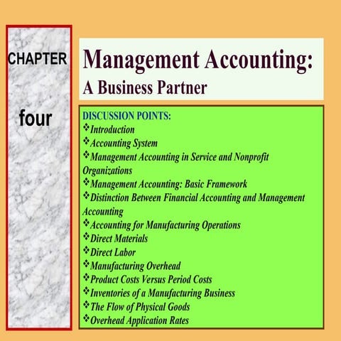 Management Accounting:A Business Partner