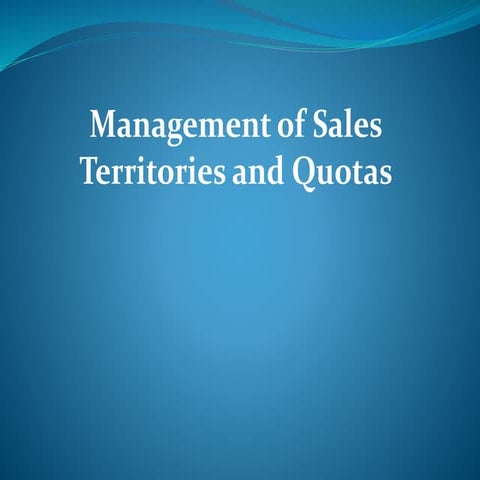 Ch4 management of territories