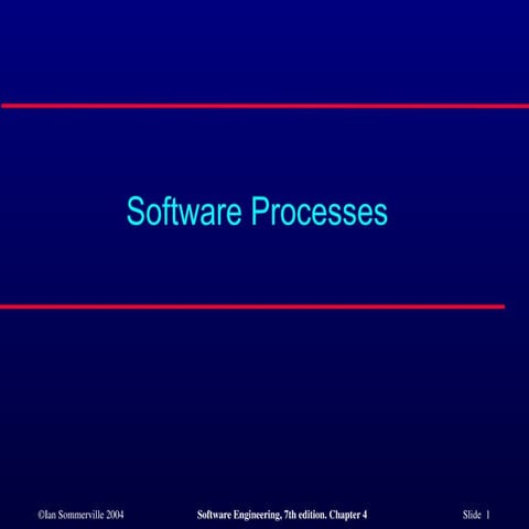 ch4_Software Processes software engineering