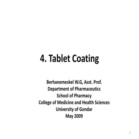 Ch 4 tablet coating industrial pharmacy