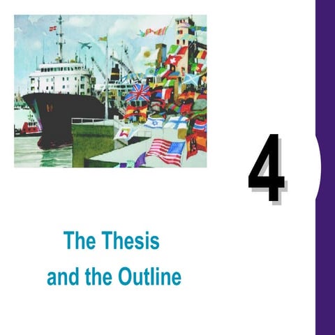 Writing The Research Paper A Handbook (7th ed) - Ch 4 the thesis and outline