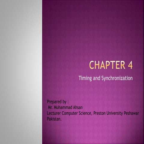 timing and synchronization