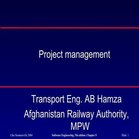 Project Management (Soft)