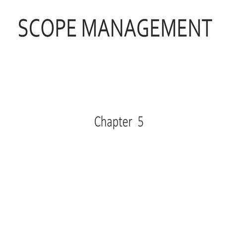 project Development Management (Scope Management )