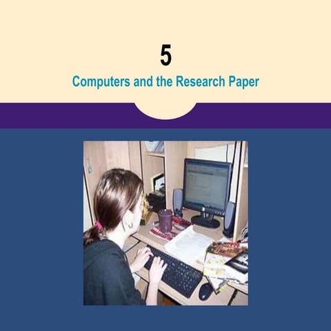 Writing The Research Paper A Handbook (7th ed) - Ch 5 computers and the resea...