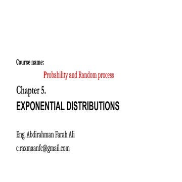 Chapter_5  Exponential  distribution.pptx