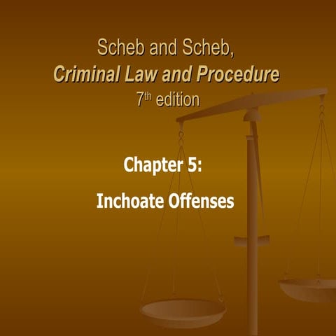 Ch 5 Inchoate Offenses