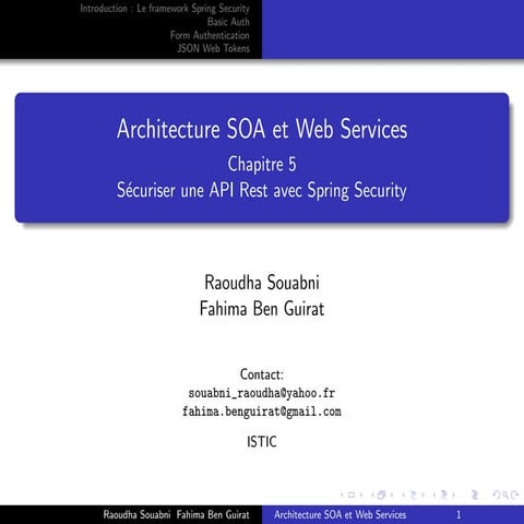 chapter n - 5 : Soa Spring Security pdf | PDF