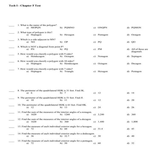 TechMathI - Ch5 Test