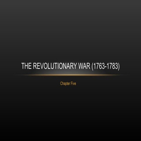 CH_5_The Revolutionary War