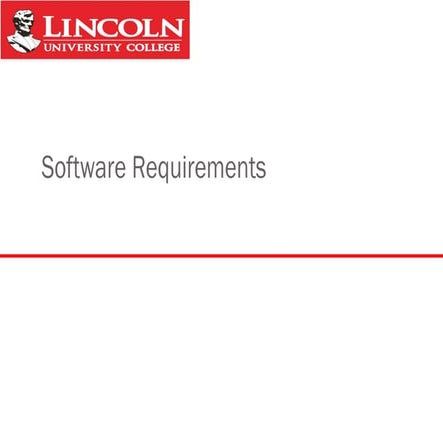 Software Requirements